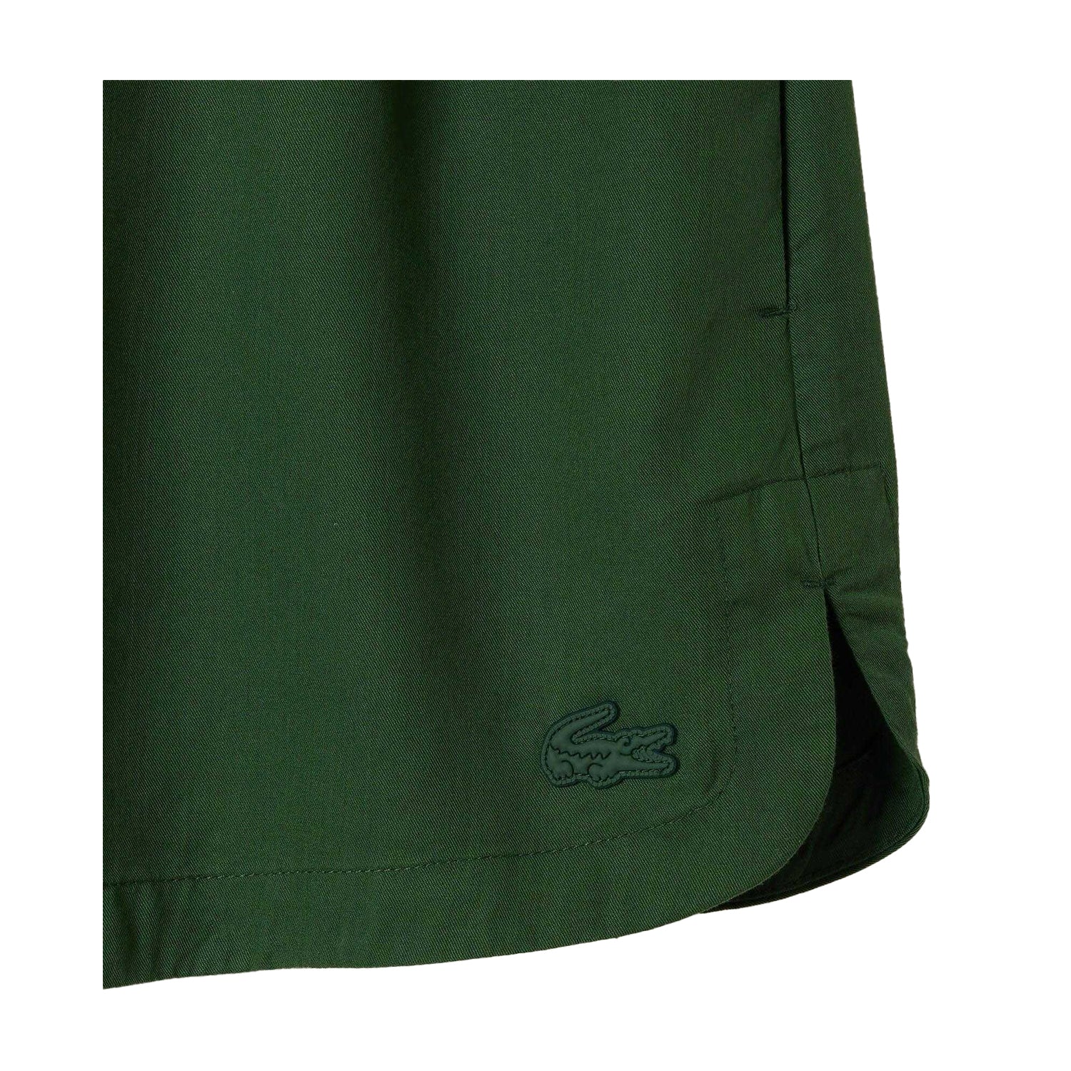 Green - Back - Lacoste Womens-Ladies Fluid Lyocell Shorts