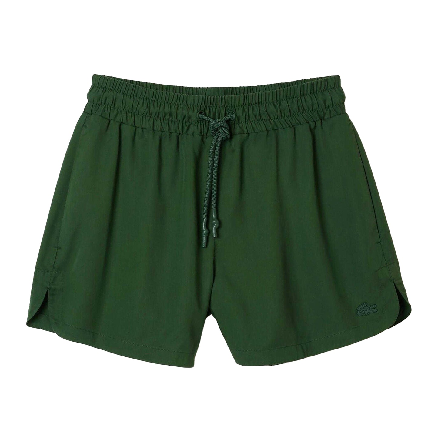 Green - Front - Lacoste Womens-Ladies Fluid Lyocell Shorts