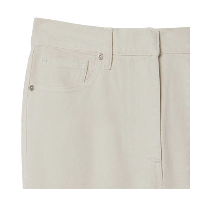 Grey - Back - Lacoste Womens-Ladies Twill 5 Pockets Trousers