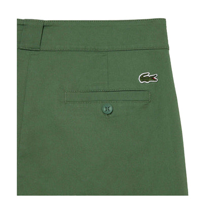 Green - Back - Lacoste Womens-Ladies Gabardine Stretch Chinos