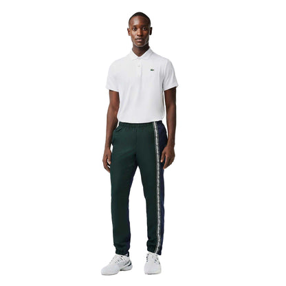 Green - Side - Lacoste Mens Regular Tracksuit Bottoms