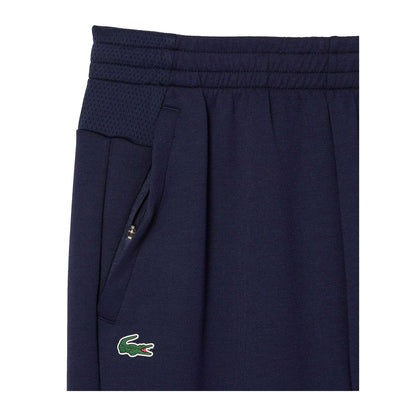 Navy - Side - Lacoste Mens Monogram Jogging Bottoms