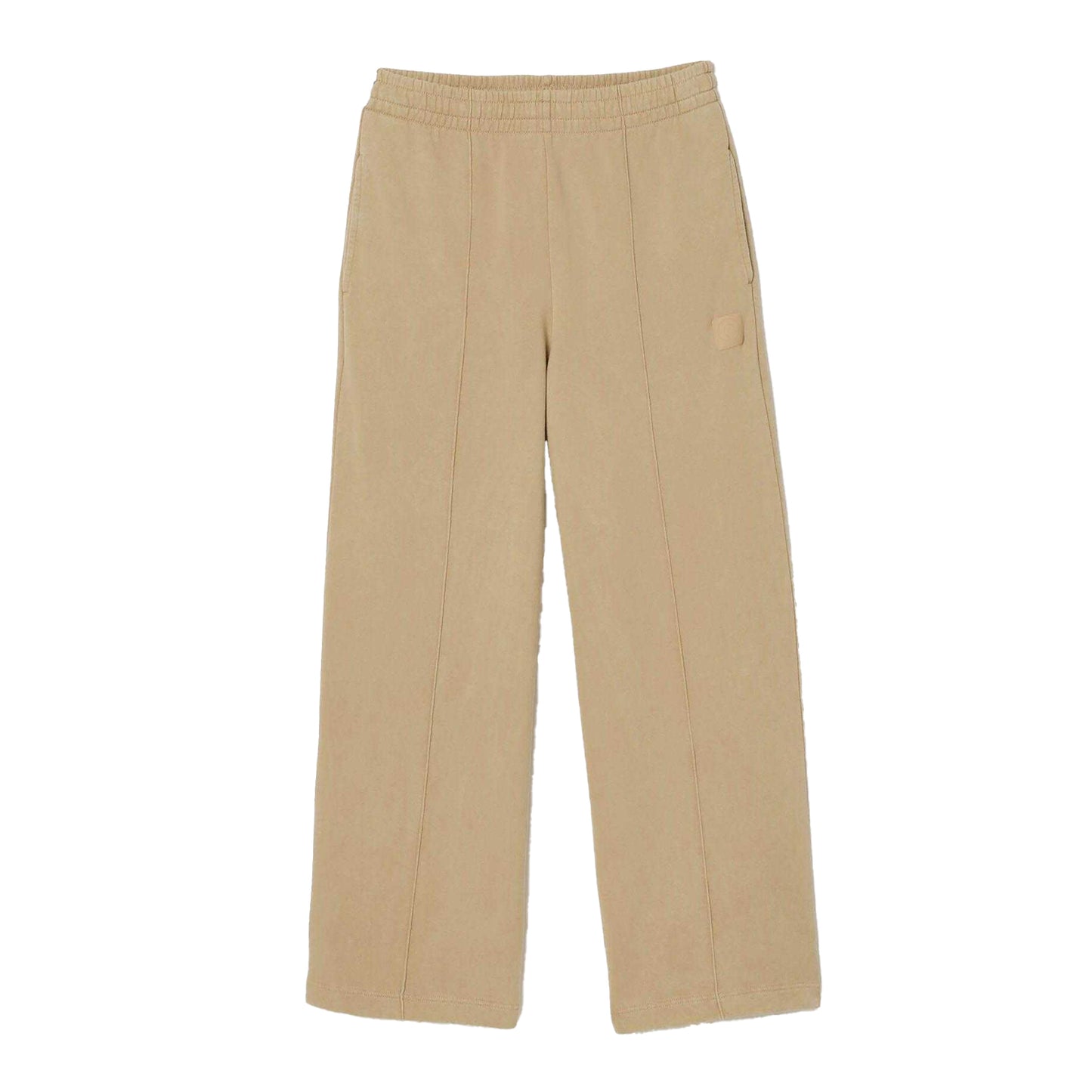 Cream - Front - Lacoste Womens-Ladies Badge Jogging Bottoms