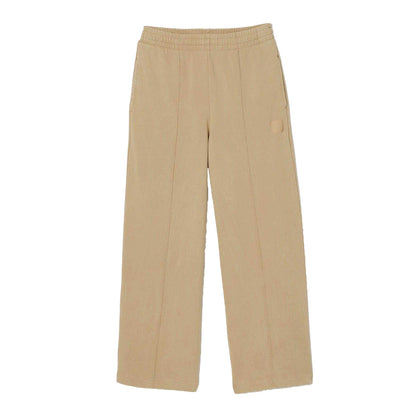 Cream - Front - Lacoste Womens-Ladies Badge Jogging Bottoms