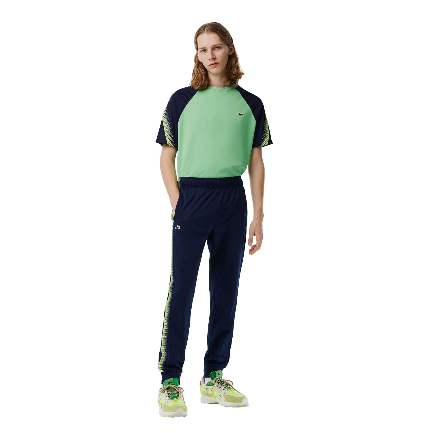Navy - Side - Lacoste Unisex Adult Tennis Jogging Bottoms