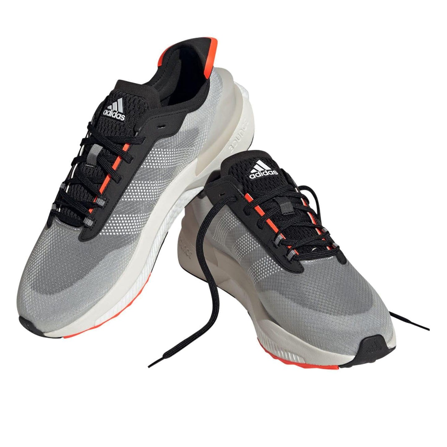 Grey - Front - Adidas Mens Avryn Running Shoes