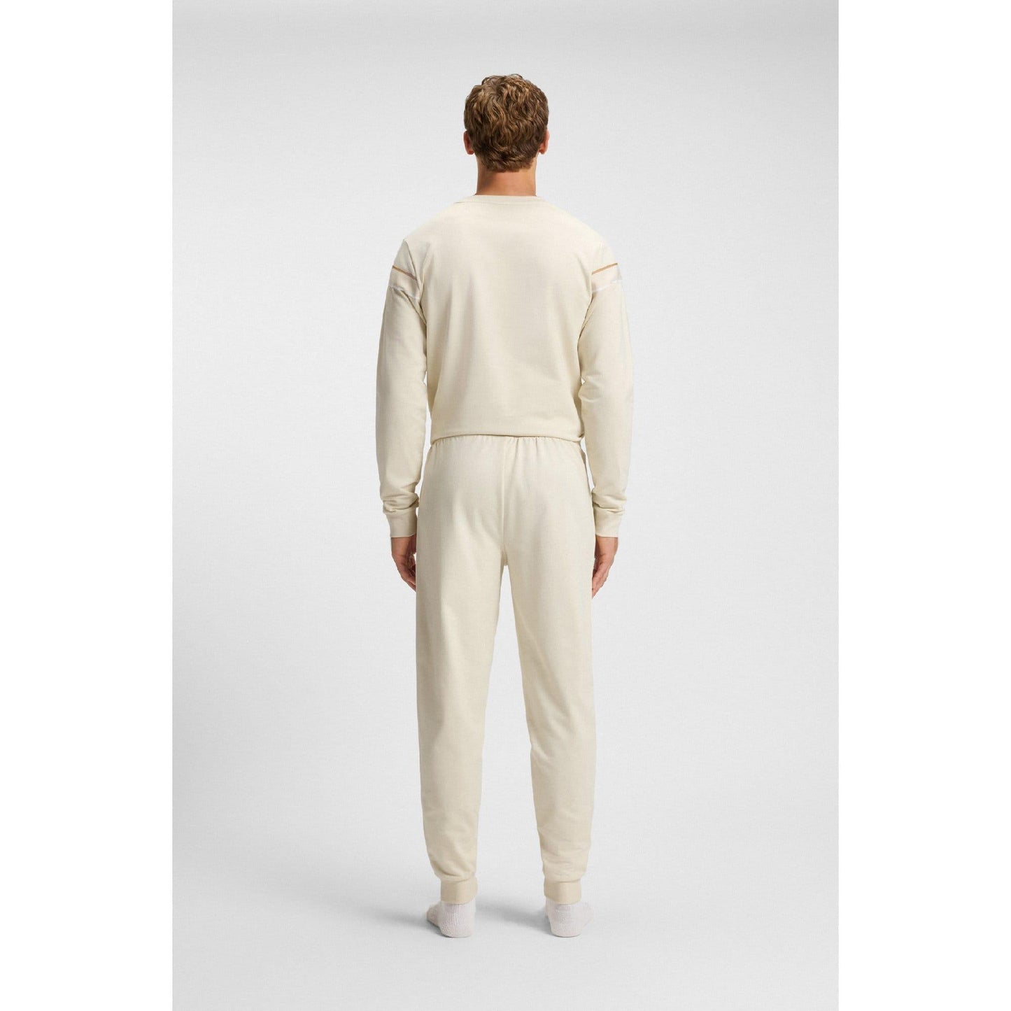 White - Side - Hugo Boss Unisex Adult Iconic Tracksuit Bottoms