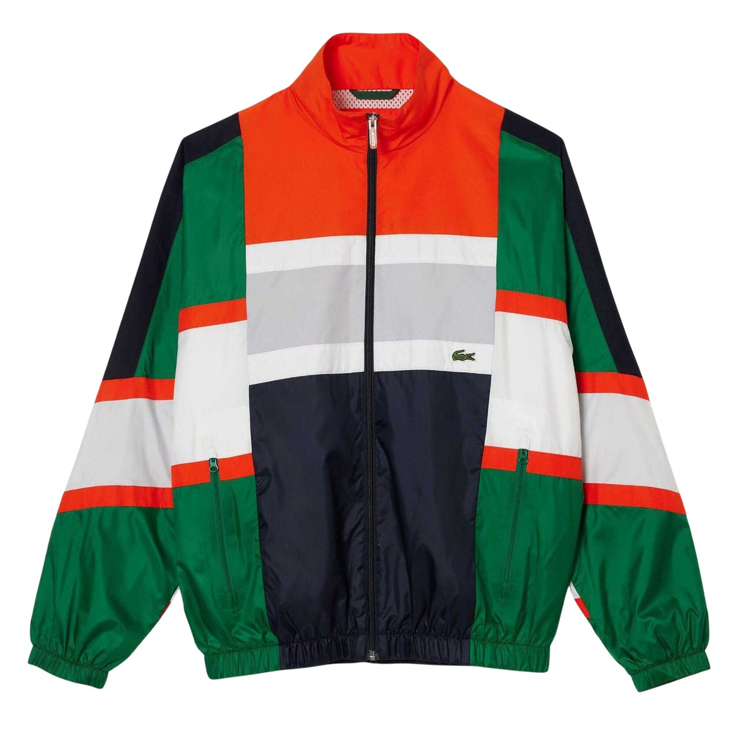 Multicoloured - Front - Lacoste Mens Sportsuit Colour Block Jacket