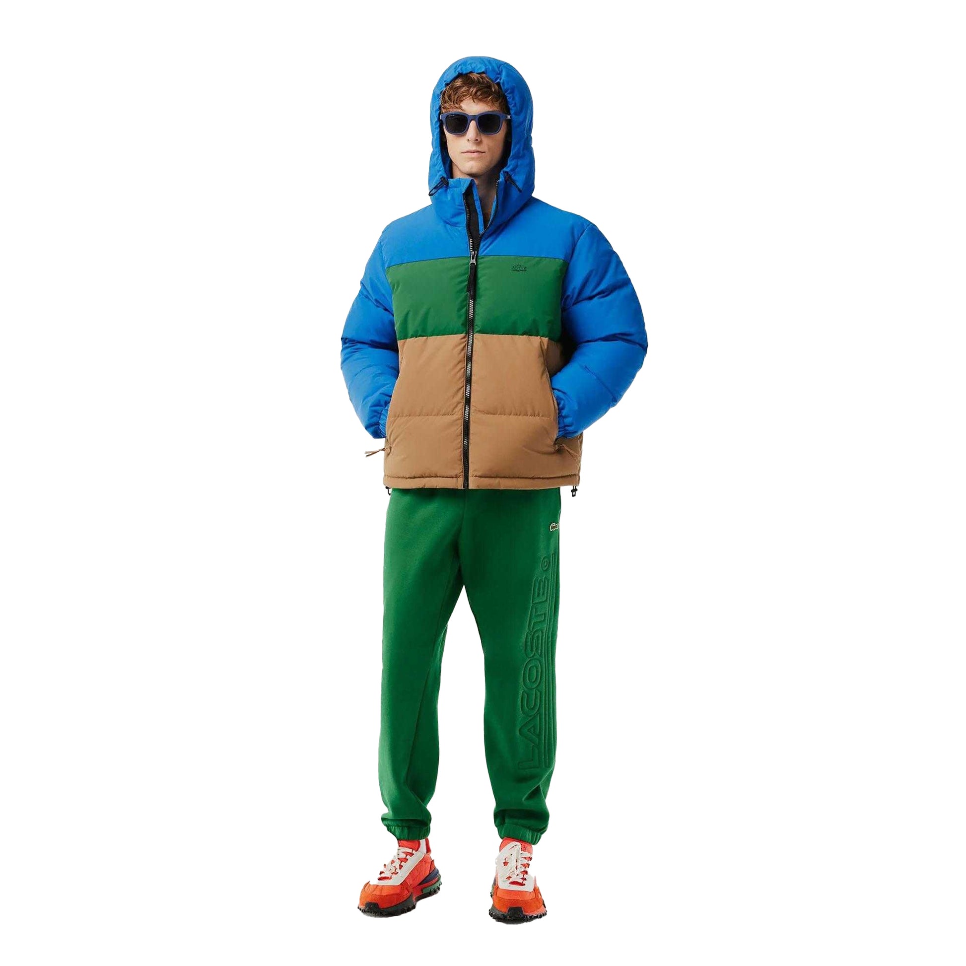 Multicoloured - Pack Shot - Lacoste Mens Embroidered Logo Down Jacket