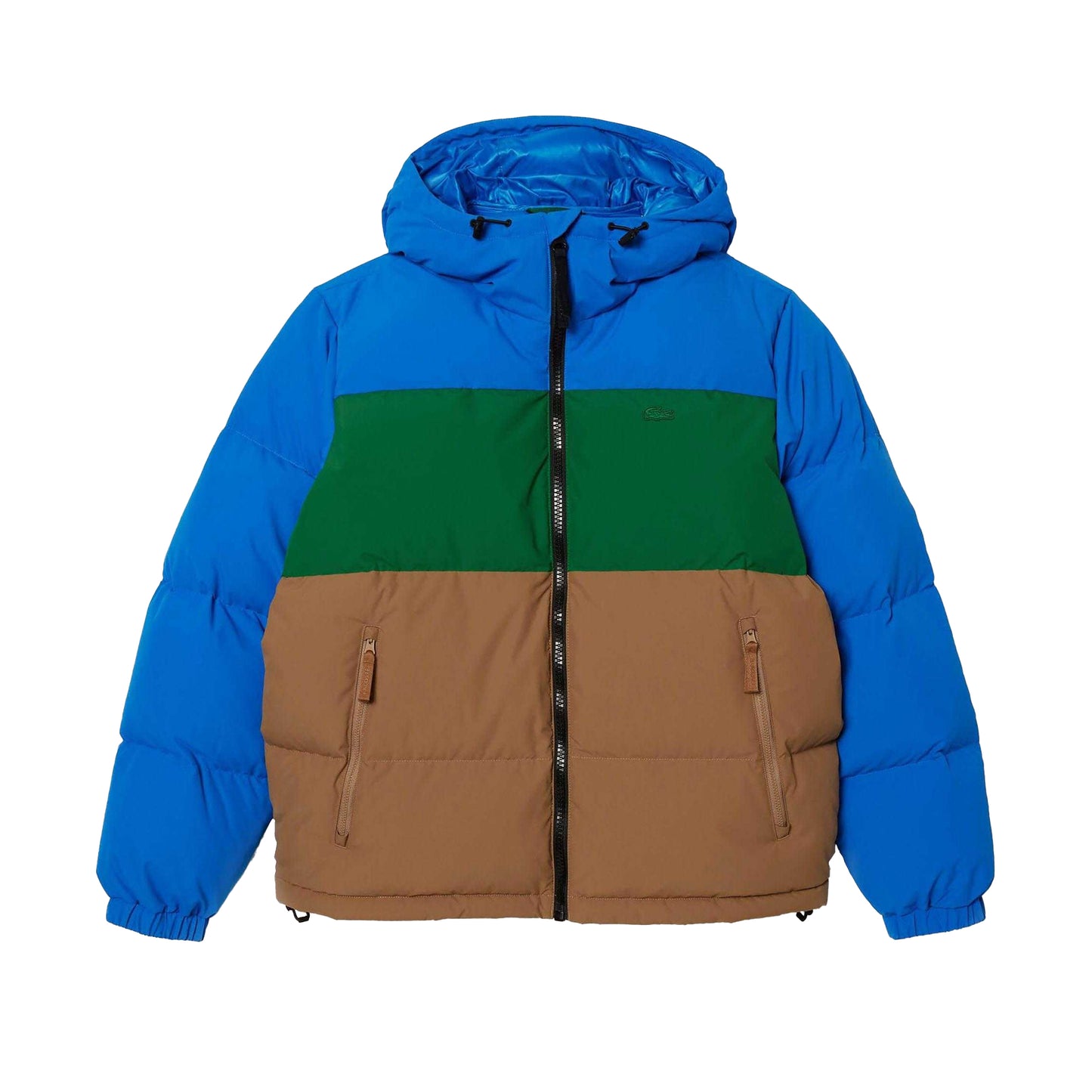 Multicoloured - Front - Lacoste Mens Embroidered Logo Down Jacket