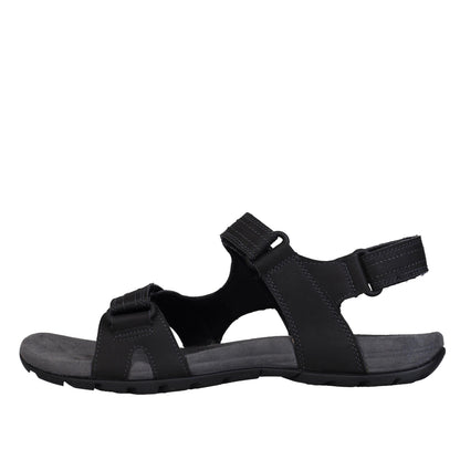 Black - Back - Merrell Unisex Adult Full Grain Leather Sandals