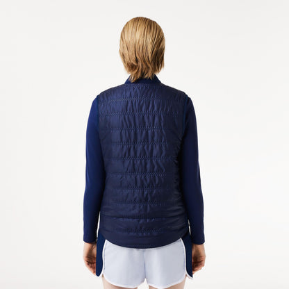 Navy - Back - Lacoste Womens-Ladies Full Zip Gilet