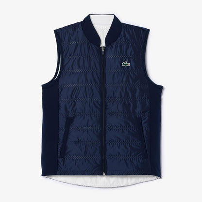 Navy - Front - Lacoste Womens-Ladies Full Zip Gilet
