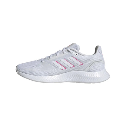 White - Side - Adidas Womens-Ladies Falcon 2.0 Running Trainers