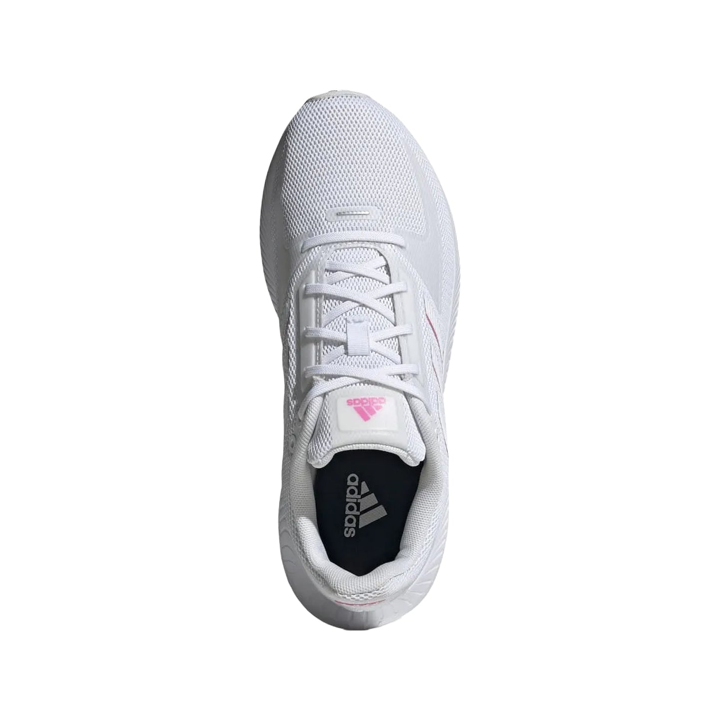 White - Pack Shot - Adidas Womens-Ladies Falcon 2.0 Running Trainers