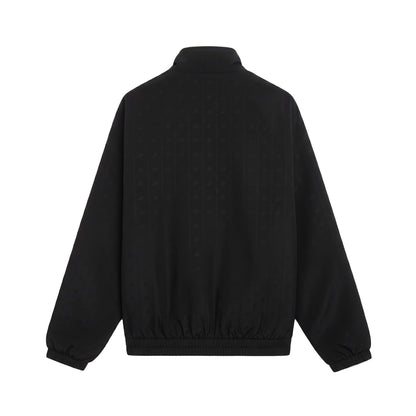 Black - Back - Lacoste Mens Cropped Track Jacket