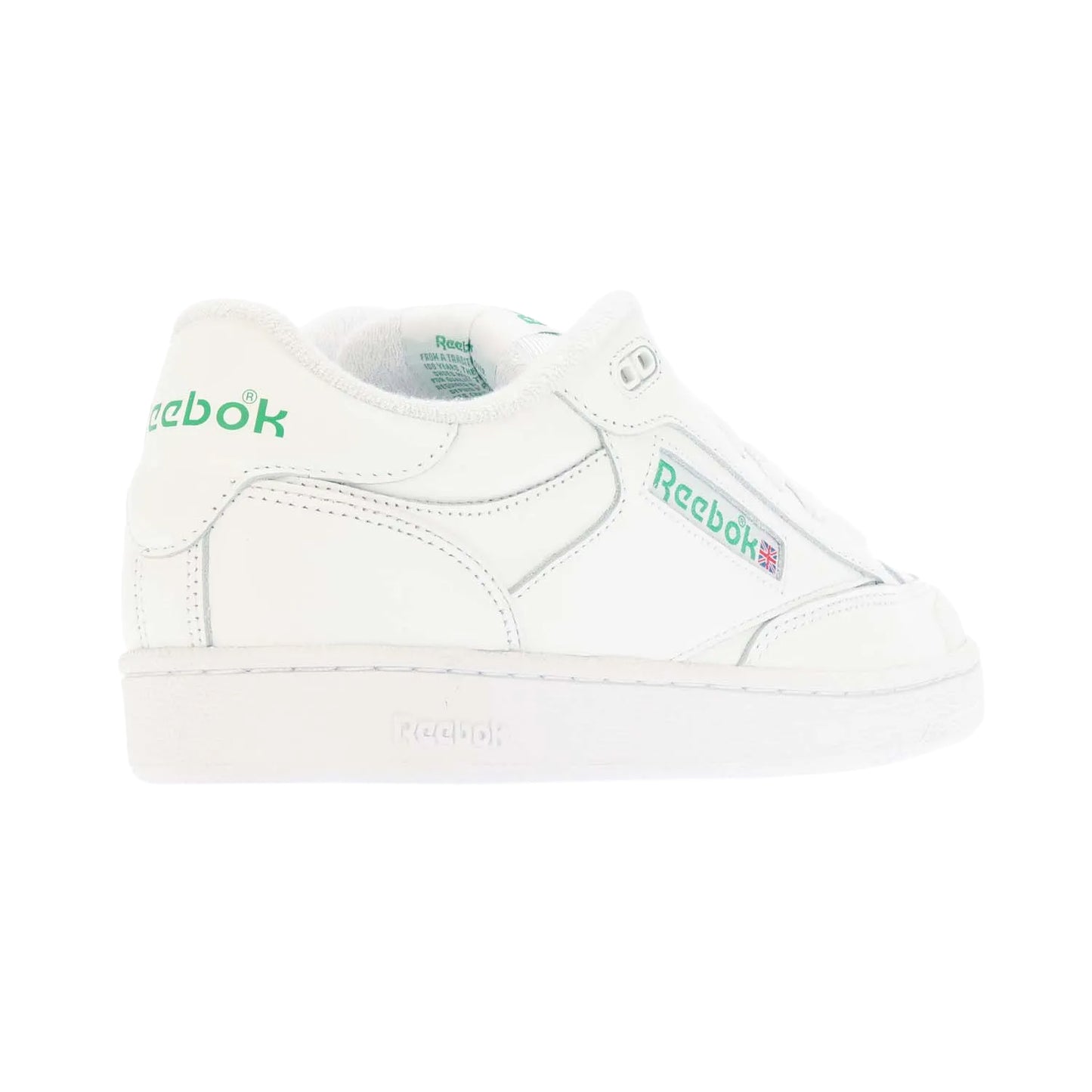 White-Green - Back - Reebok Unisex Adult Beams X Club C Bulc Leather Trainers
