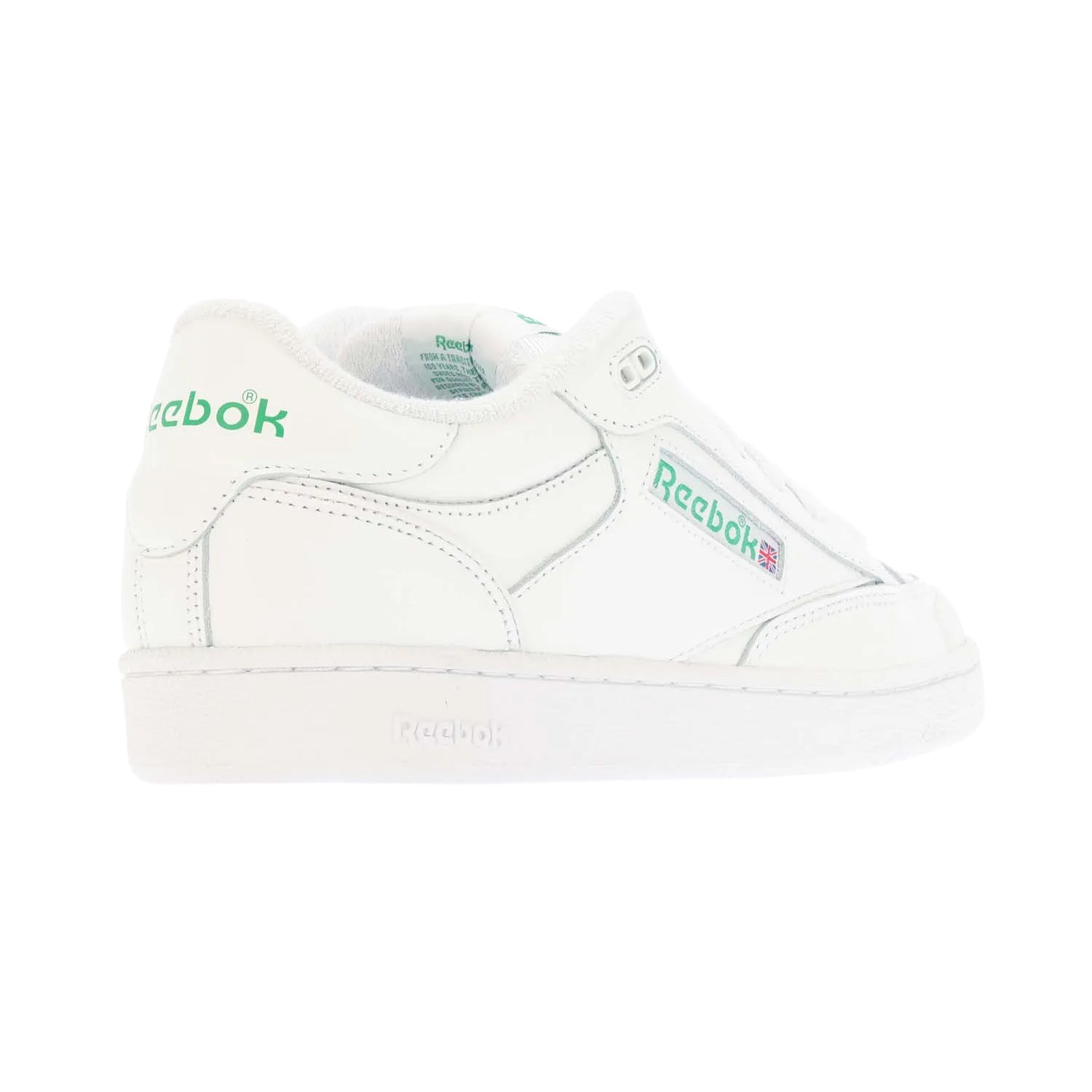 White-Green - Back - Reebok Unisex Adult Beams X Club C Bulc Leather Trainers