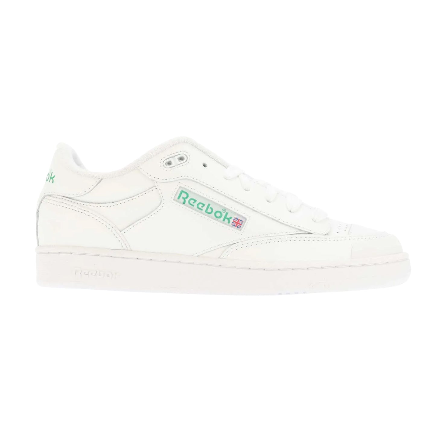 White-Green - Side - Reebok Unisex Adult Beams X Club C Bulc Leather Trainers