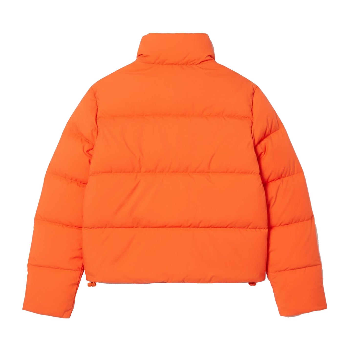 Orange - Back - Lacoste Womens-Ladies Hooded Relaxed Fit Down Jacket