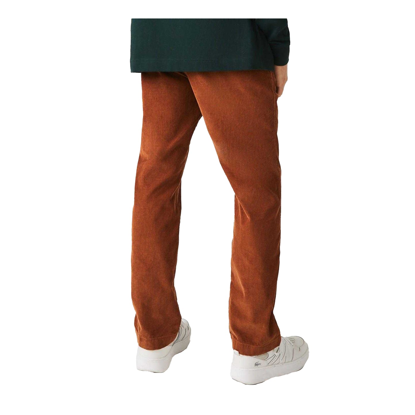 Brown - Back - Lacoste Mens Straight Chinos