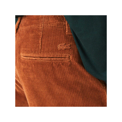Brown - Side - Lacoste Mens Straight Chinos