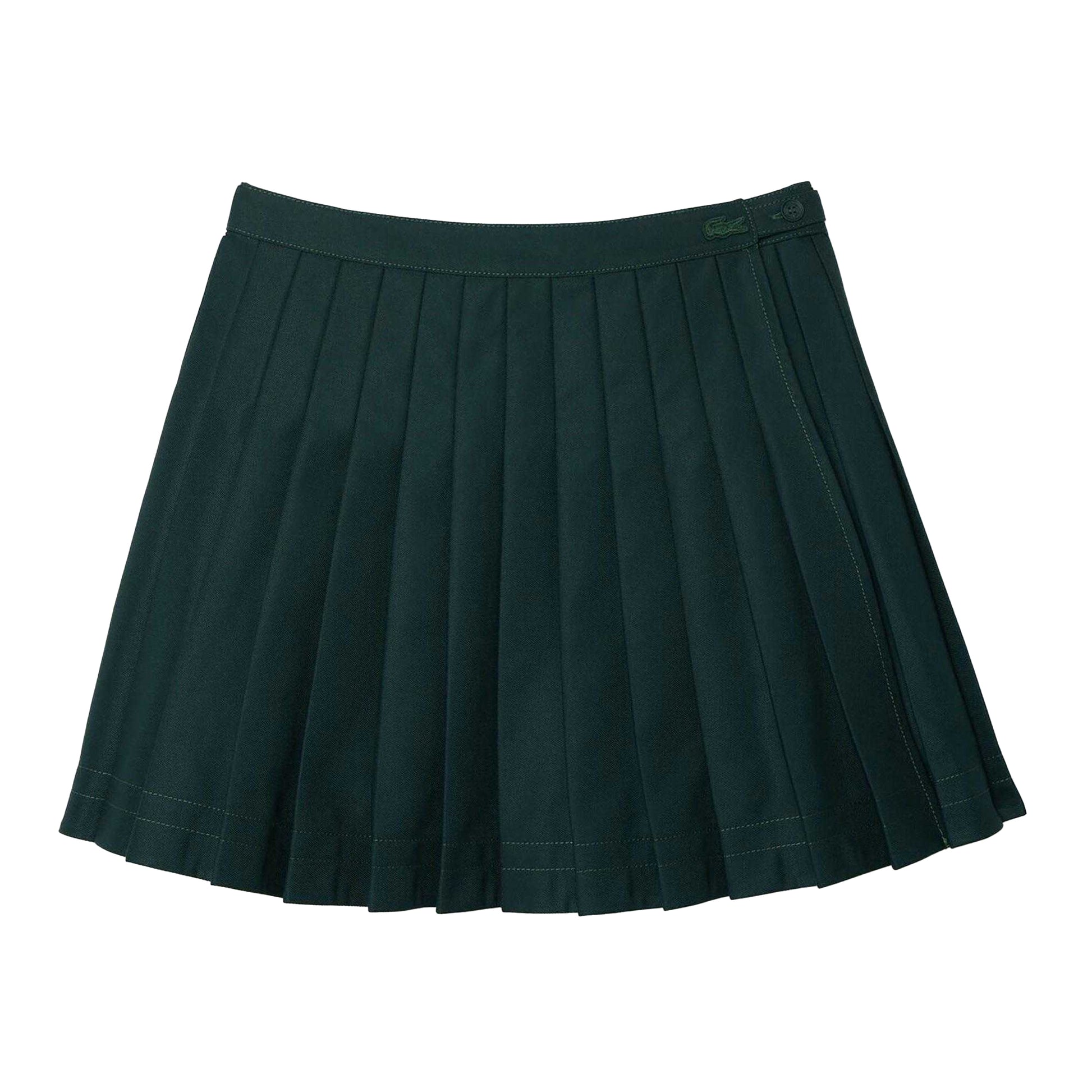 Green - Front - Lacoste Womens-Ladies Mini Skirt