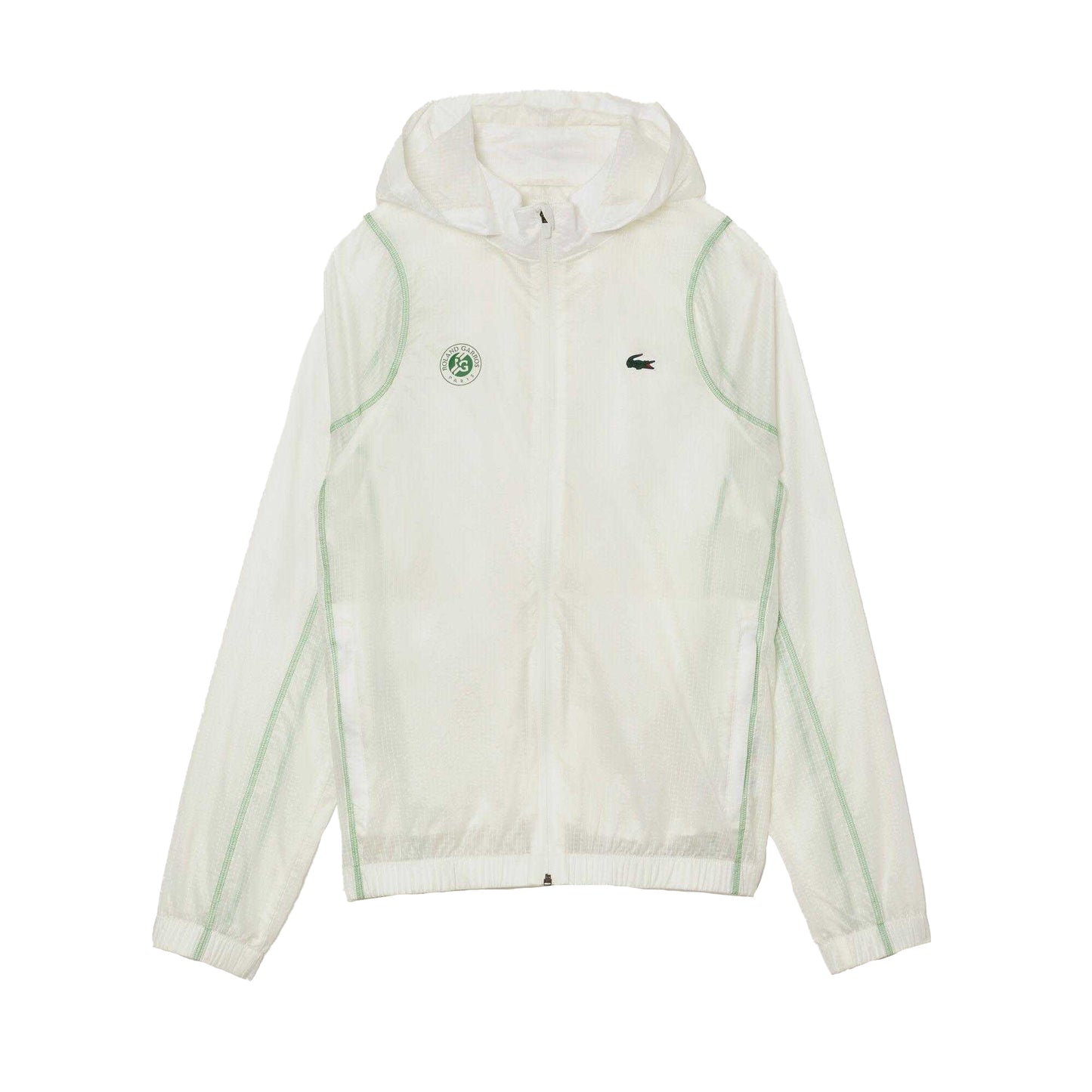 Cream - Front - Lacoste Mens Roland-Garros Windbreaker
