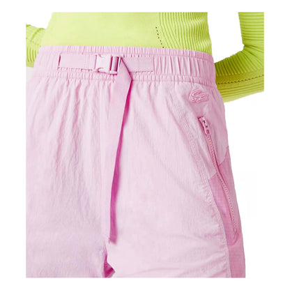 Pink - Back - Lacoste Womens-Ladies Nautical Print Jogging Bottoms