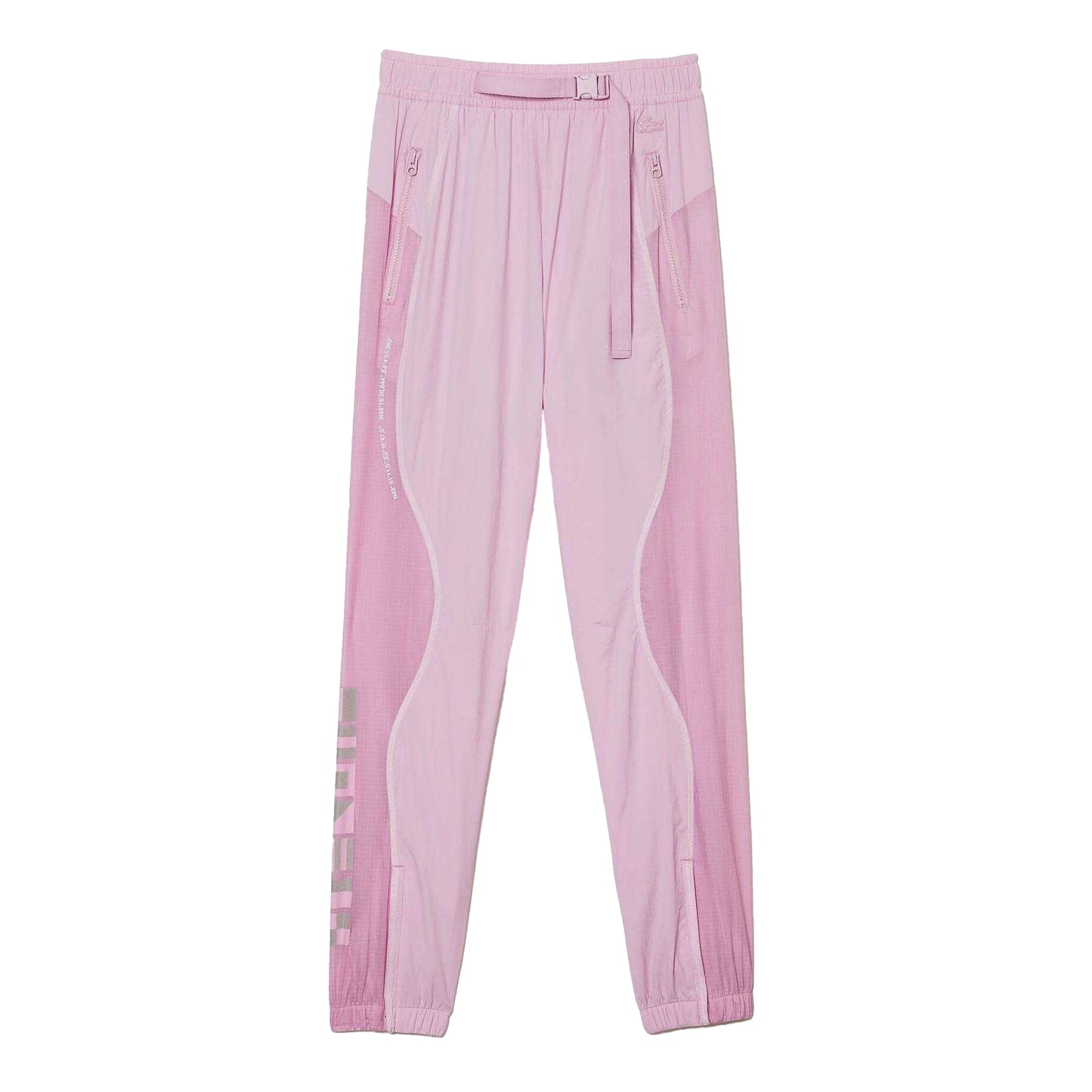 Pink - Front - Lacoste Womens-Ladies Nautical Print Jogging Bottoms