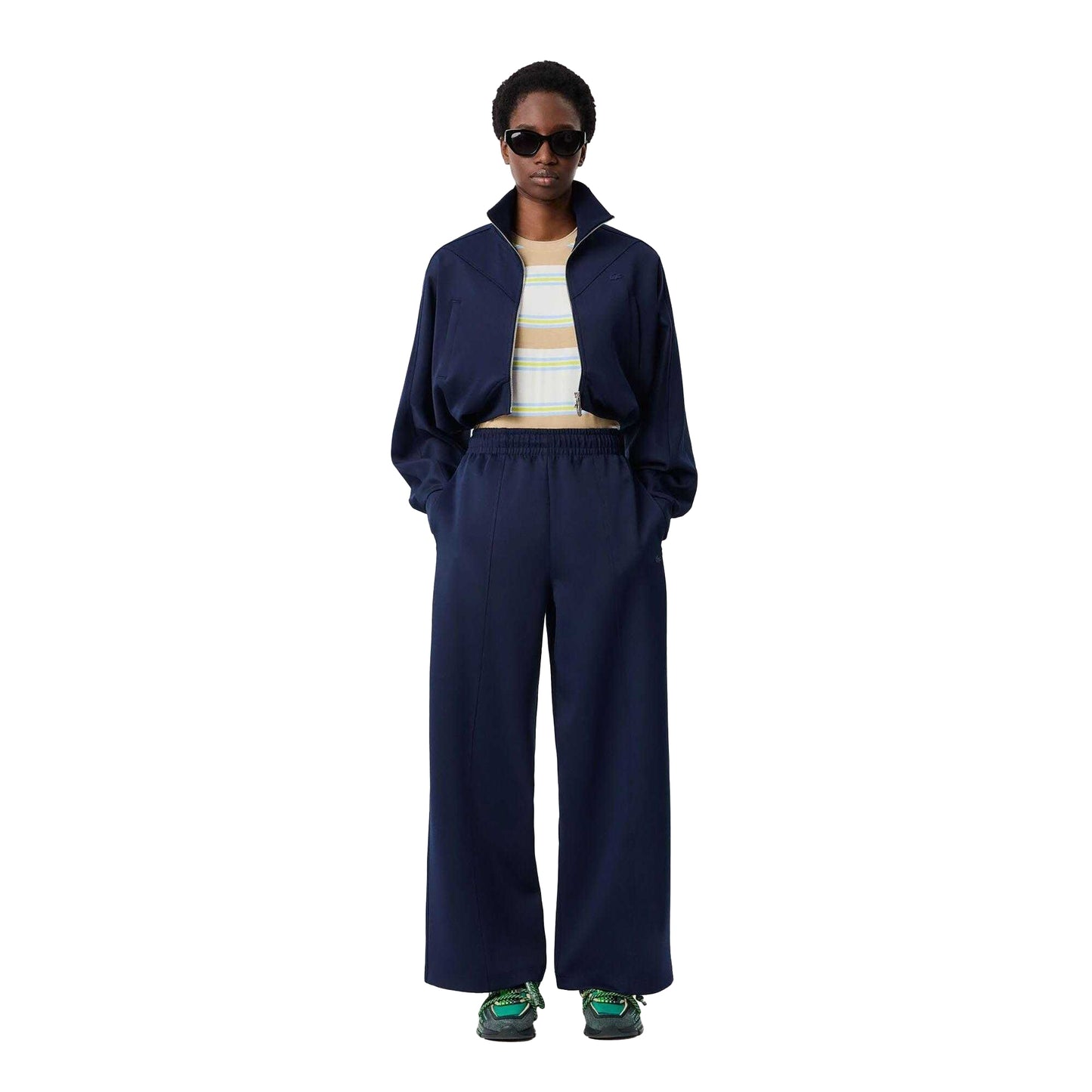 Navy - Lifestyle - Lacoste Womens-Ladies Interlock Jogging Bottoms