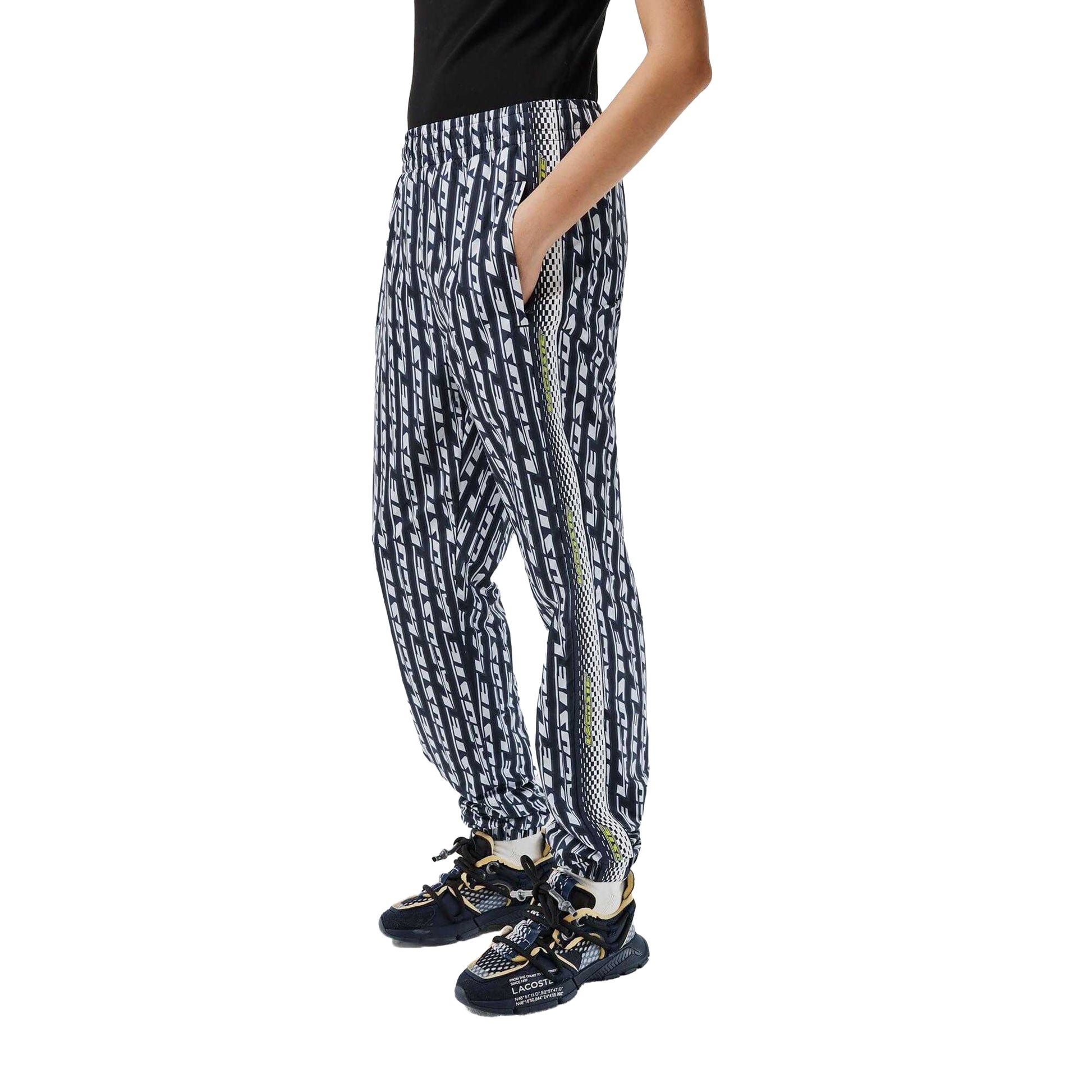 Black - Lifestyle - Lacoste Womens-Ladies Logo Jogging Bottoms