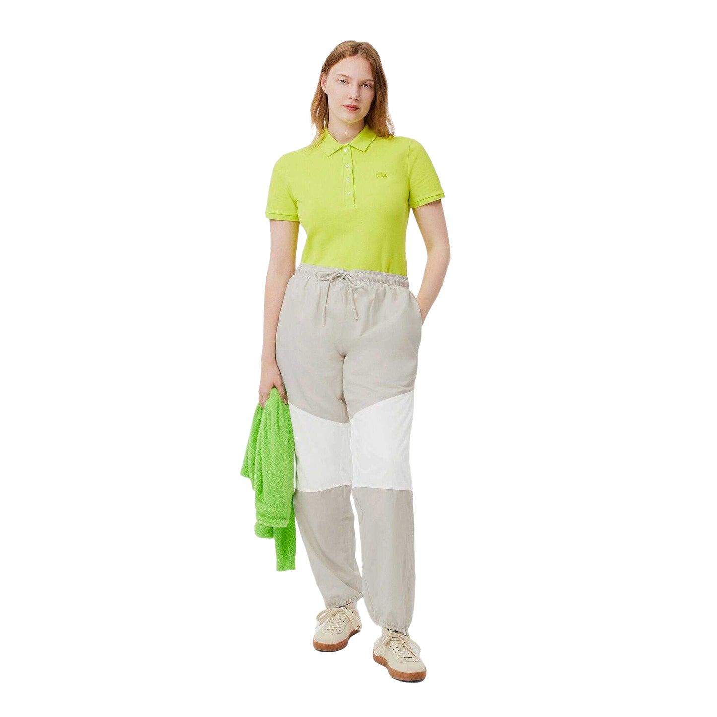 Grey - Lifestyle - Lacoste Womens-Ladies Colour Block Jogging Bottoms