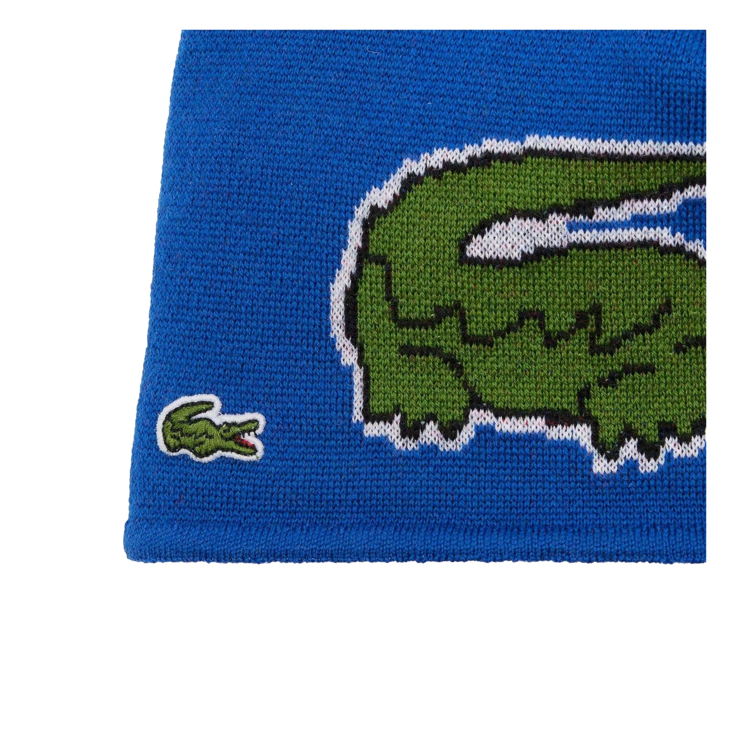 Blue - Side - Lacoste Girls Embroidered Logo Beanie