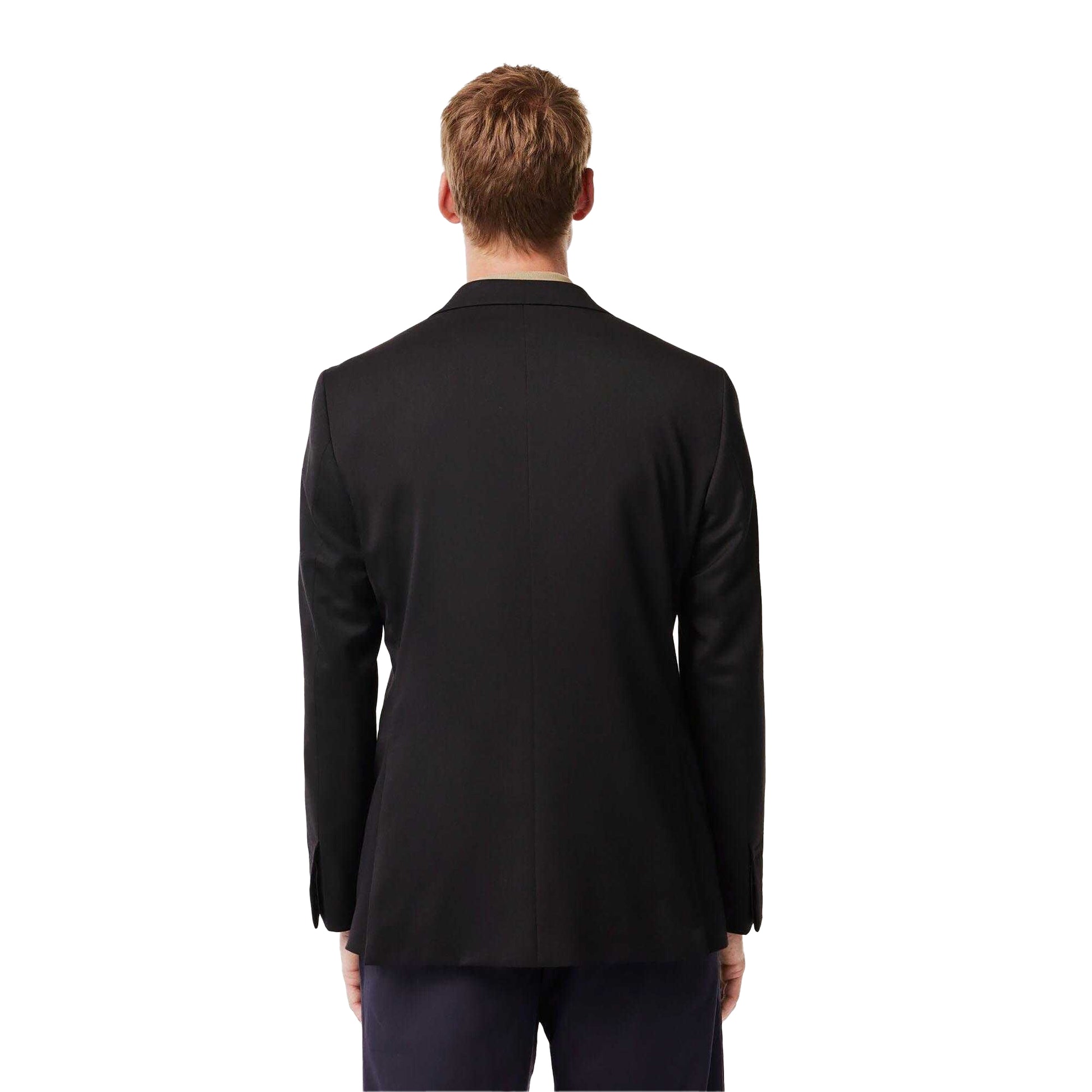 Black - Back - Lacoste Mens Slim Blazer