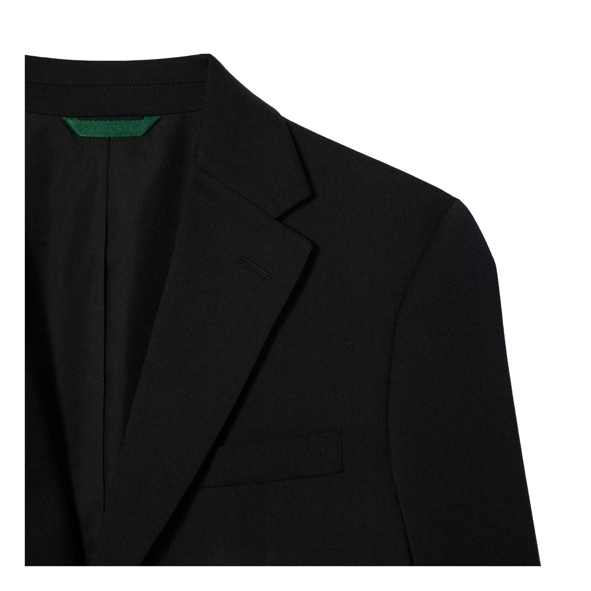 Black - Pack Shot - Lacoste Mens Slim Blazer