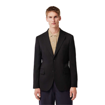 Black - Close up - Lacoste Mens Slim Blazer