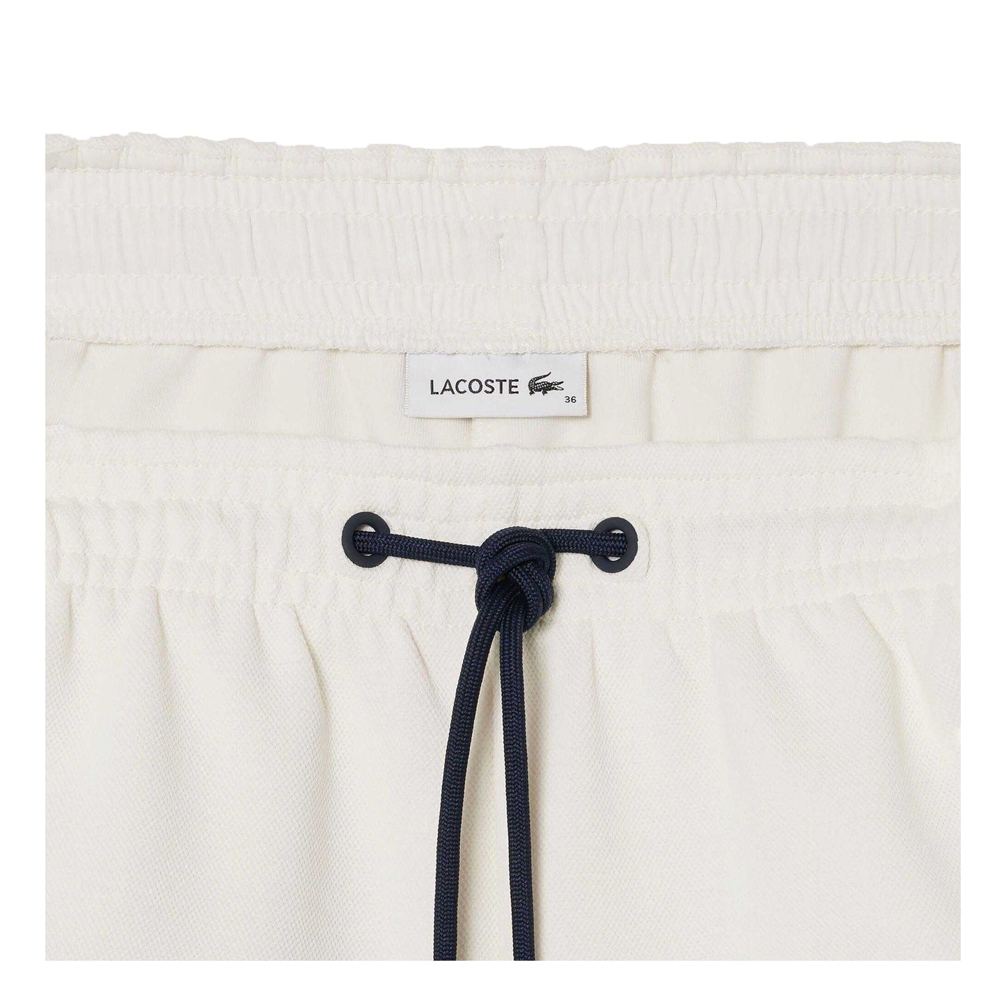 Cream - Lifestyle - Lacoste Womens-Ladies Contrast Panel Shorts