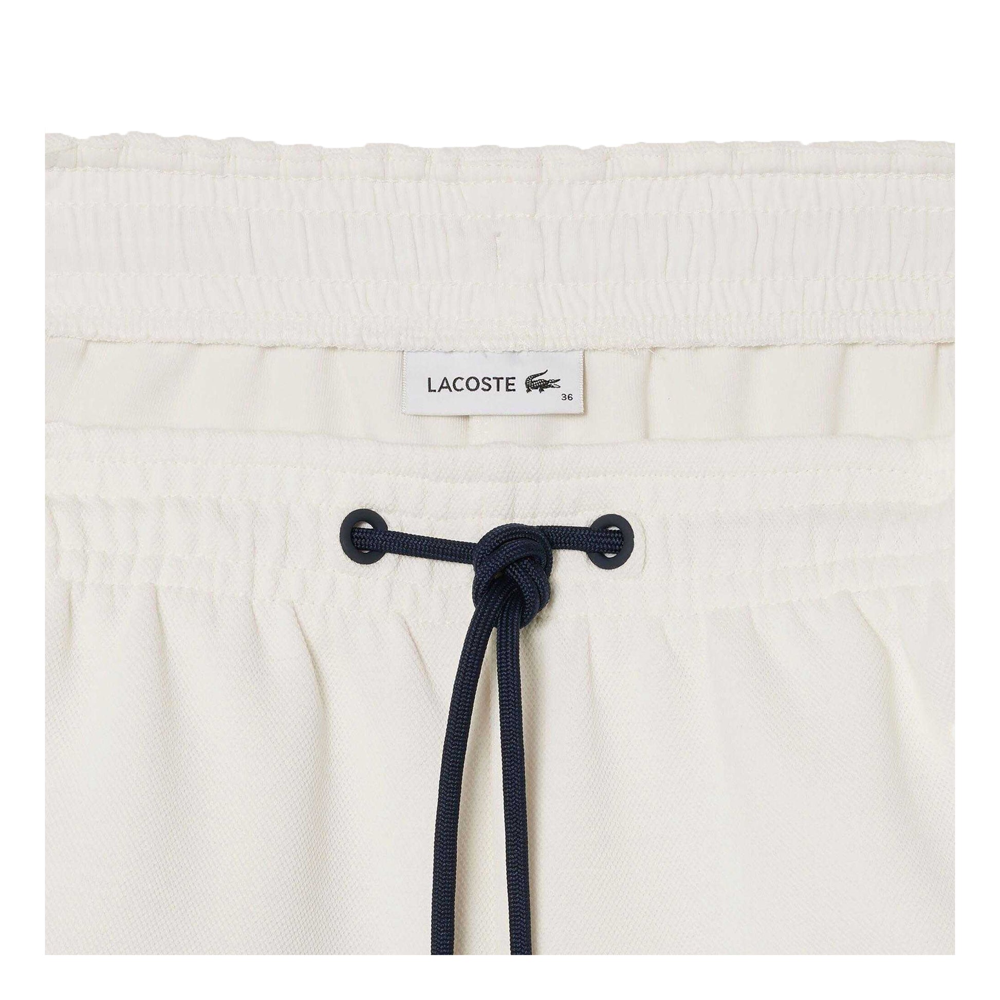 Cream - Lifestyle - Lacoste Womens-Ladies Contrast Panel Shorts