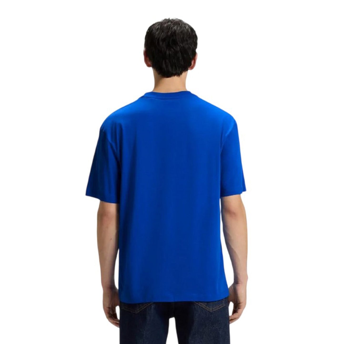 Blue - Back - Hugo Mens Nico Print Logo T-Shirt