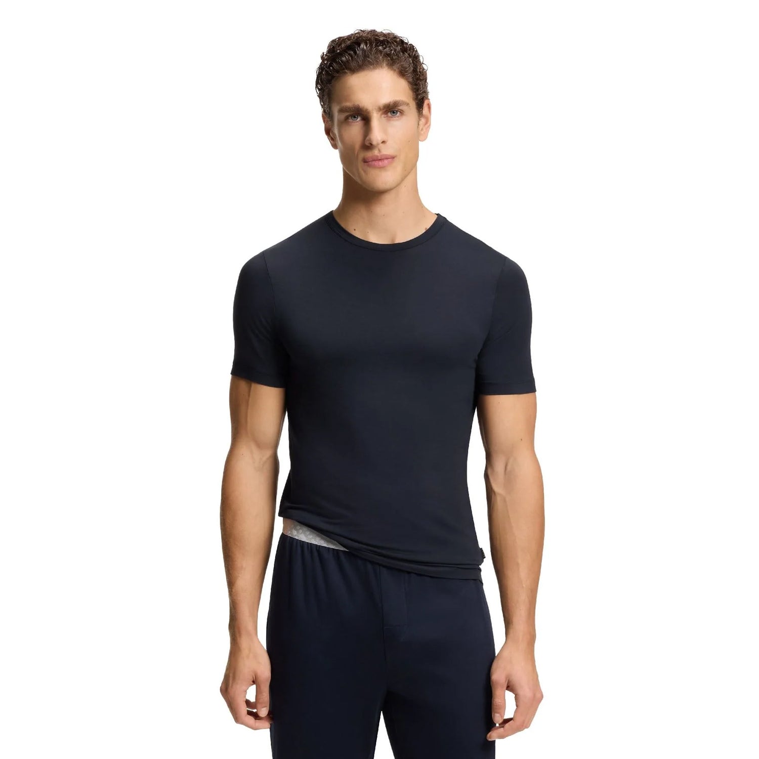 Multicoloured - Pack Shot - Hugo Boss Mens Bamboo Slim T-Shirt (Pack of 3)