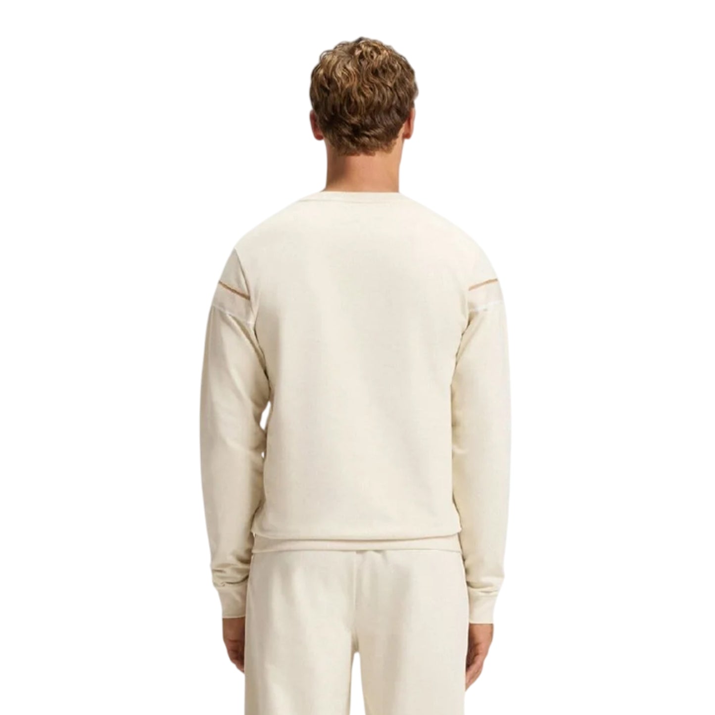 White - Back - Hugo Boss Mens Iconic Crew Neck Sweatshirt