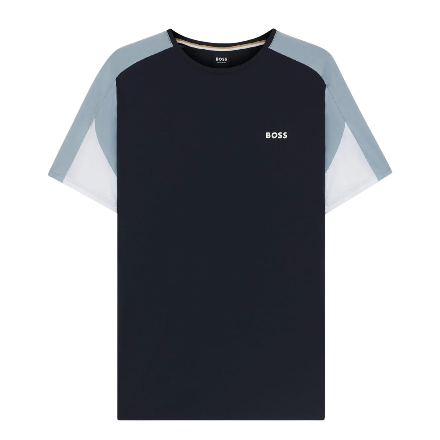 Dark Blue - Front - Hugo Boss Mens Balance Logo T-Shirt