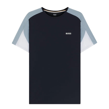 Dark Blue - Front - Hugo Boss Mens Balance Logo T-Shirt