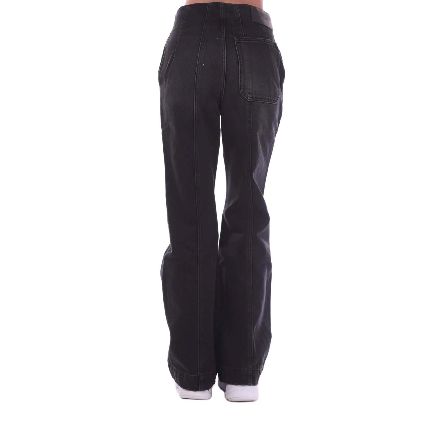 Grey - Back - Hugo Womens-Ladies Galese Washed Cargo Jeans