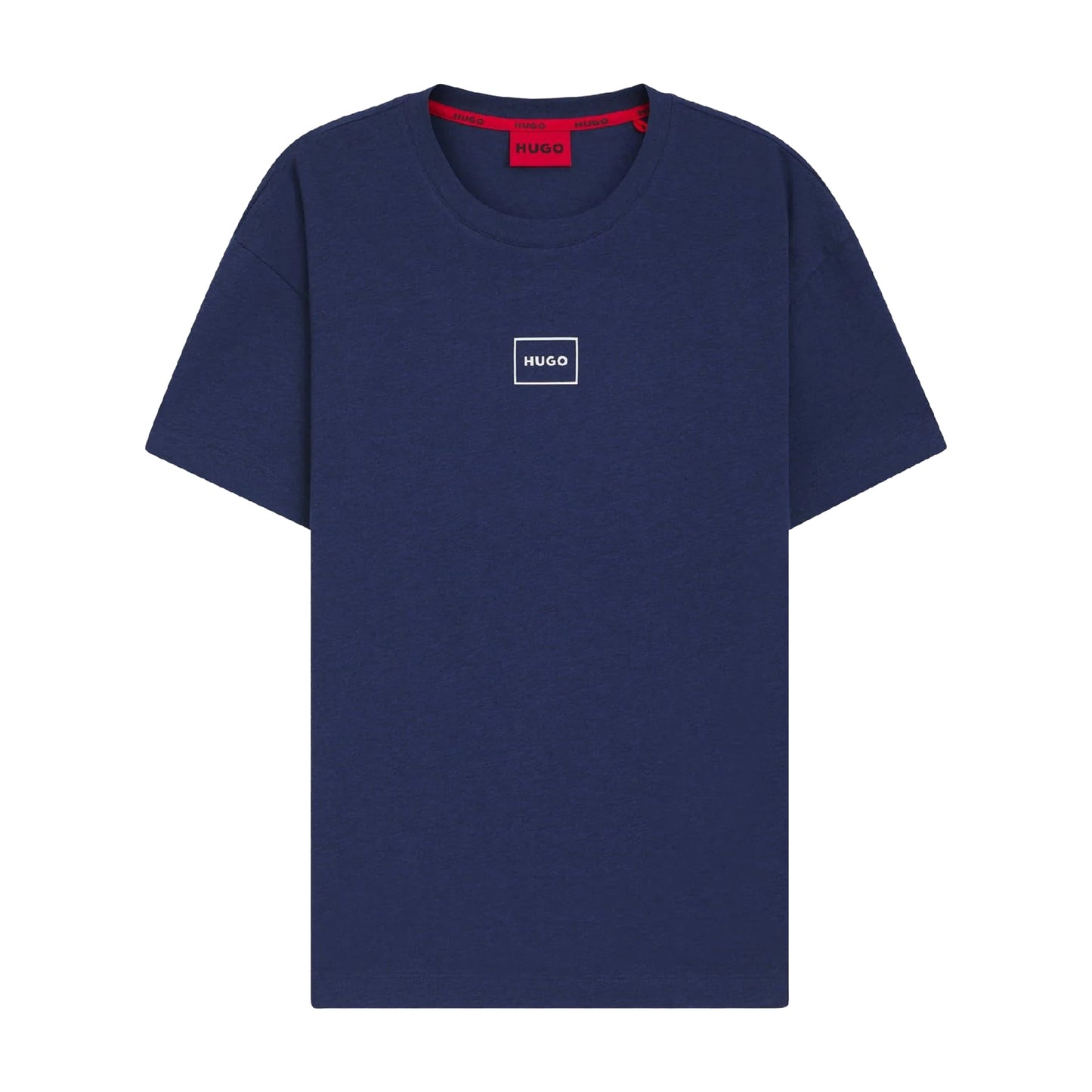 Dark Blue - Front - Hugo Mens Laze Logo T-Shirt