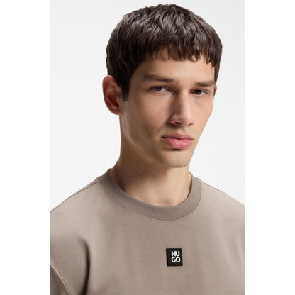 Brown - Lifestyle - Hugo Mens Dalile Stacked T-Shirt