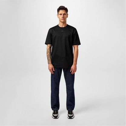 Black - Lifestyle - Hugo Mens Dalile Stacked T-Shirt