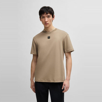 Medium Brown - Back - Hugo Mens Dalile Stacked T-Shirt