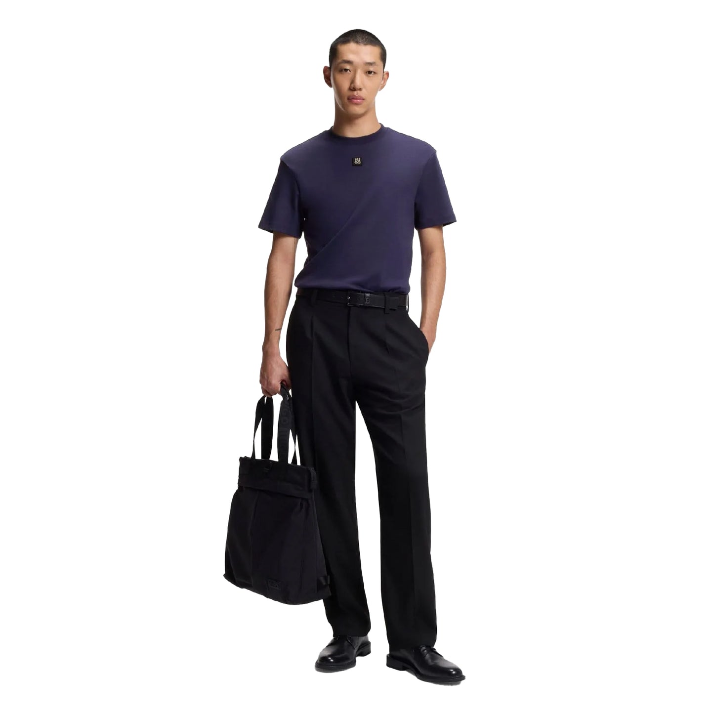 Navy - Lifestyle - Hugo Mens Dalile Stacked T-Shirt